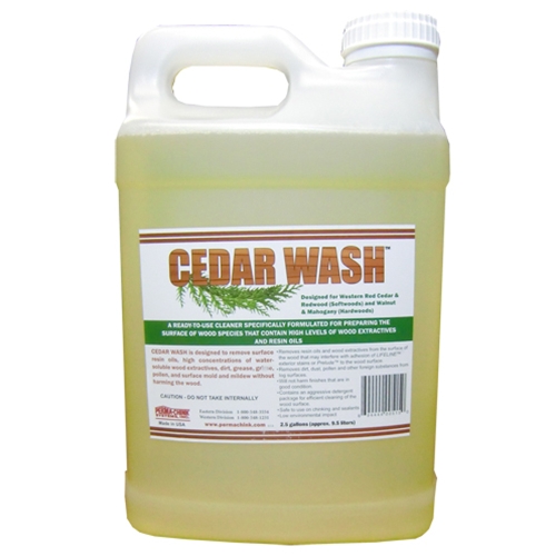 Cedar Wash a new wood cleaner.